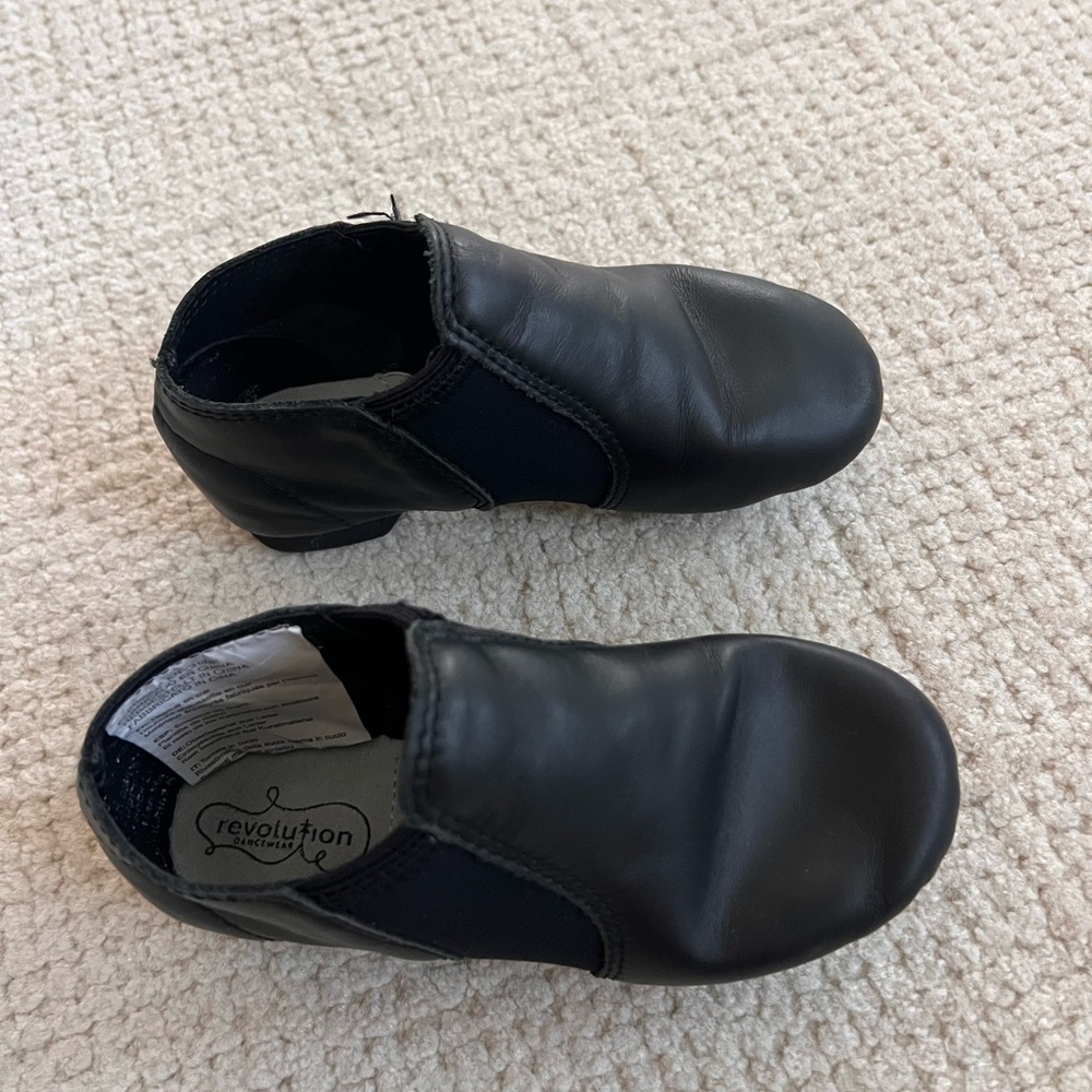 Revolution Black Leather Dance Shoes